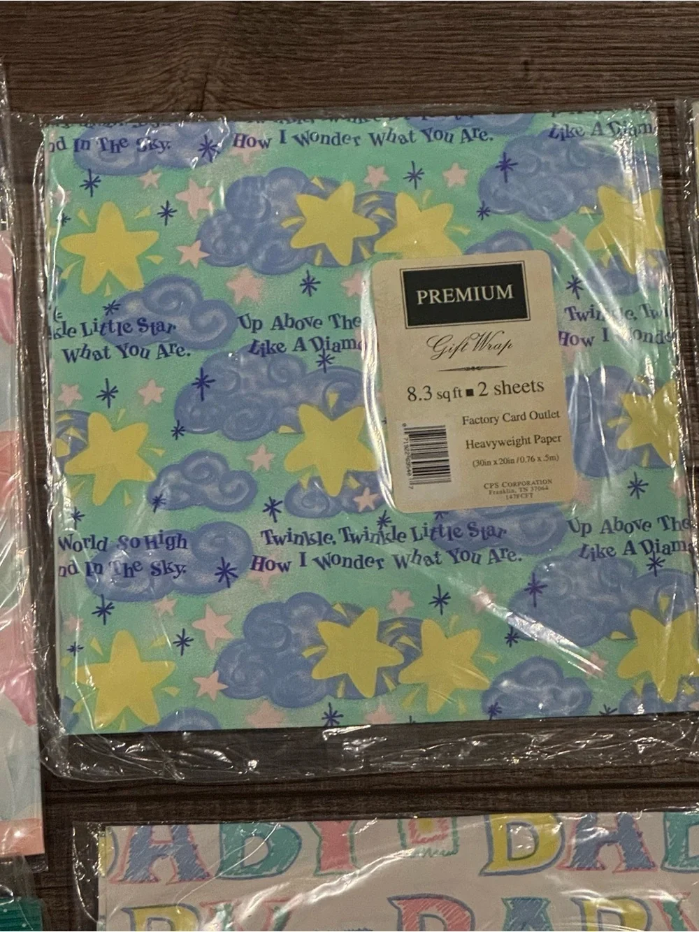 Vintage Wrapping Paper Sheets Birthday Baby Bridal Shower New Lot of 8